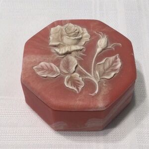 Rose Trinket Box Original Design Vintage 1968​
